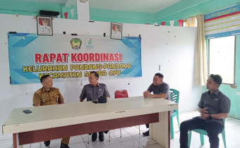 Koordinasi antara Tim Uji PetikBawaslu Kabupaten Gowa dengan Kelurahan Pandang-pandang 