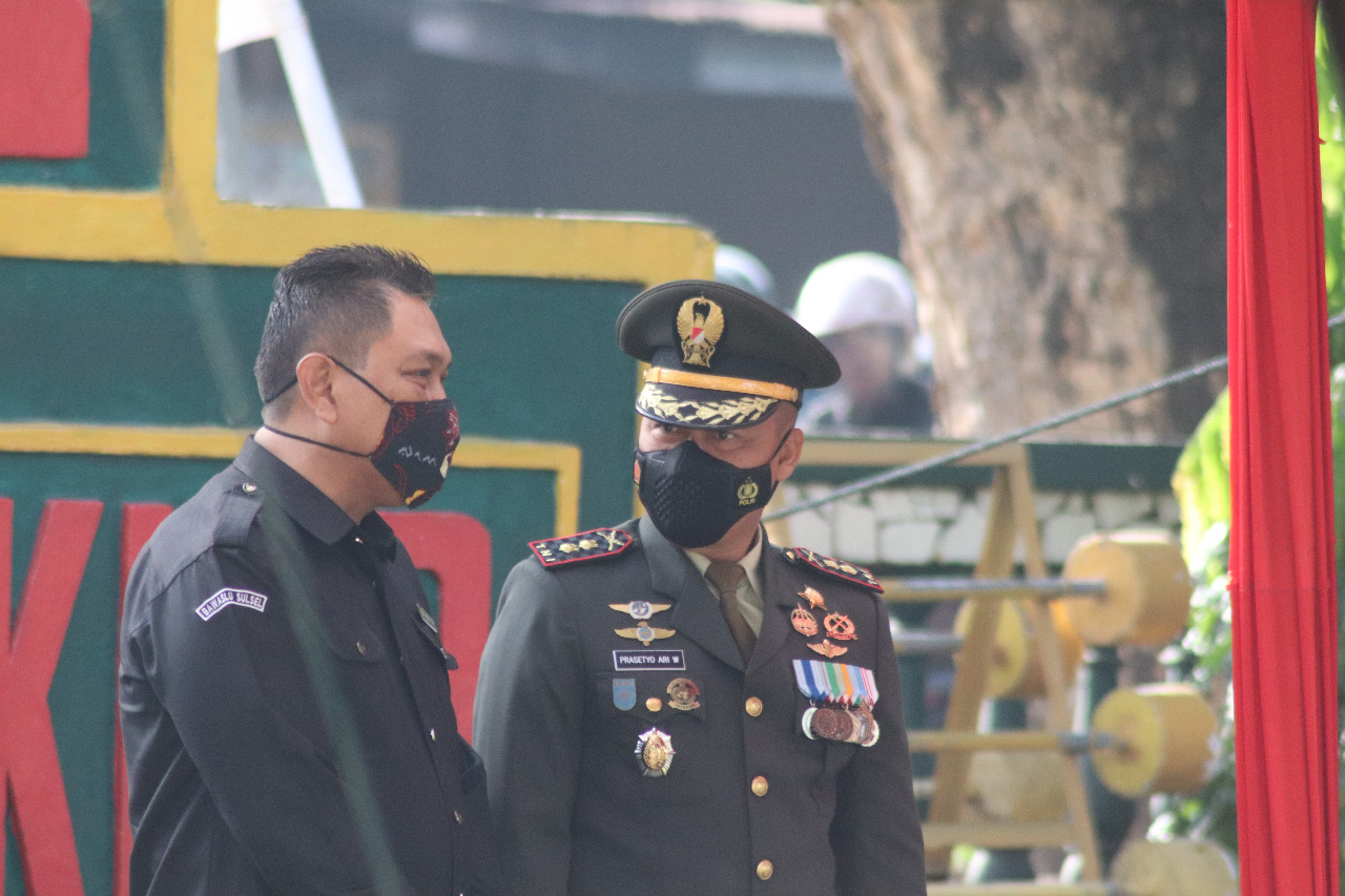 Ketua Bawaslu Gowa Hadiri HUT TNI Ke-76 Di Makodim 1409 Gowa