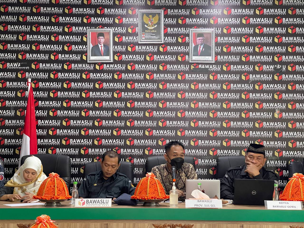 Memasuki Tahapan Pengawasan Pendaftaran dan Verifikasi Partai Politik, Bawaslu Gowa Kedepankan Semangat Pencegahan