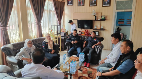 Anggota KPU, Anggota Bawaslu serta Ka. Lapas Narkotika Kelas II Sungguminasa