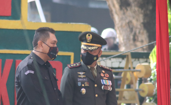 Ketua Bawaslu Gowa Hadiri HUT TNI Ke-76 Di Makodim 1409 Gowa