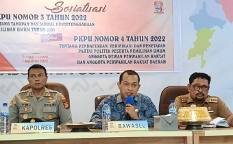 Bawaslu Kabupaten Gowa Hadiri Sosialisasi PKPU Nomor 3 dan Nomor 4 Tahun 2022