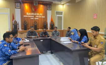 Dokumentasi saat penerimaan kunjungan Inspektorat Provinsi Sulawesi terkait Permintaan Data dugaan Pelanggaran Netralitas ASN
