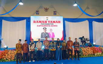 Bawaslu Gowa saat menghadiri Malam Ramah Tamah Penyambutan Kapolresta Gowa
